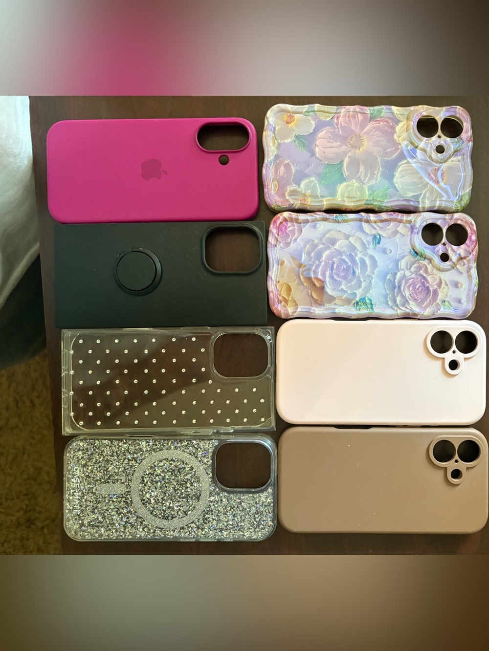 Apple iPhone 16 Case Bundle - Pink, Purple, Black, Cream, Brown, Clear